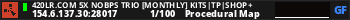 5X TRIOS NOBPS (WEEKLY)