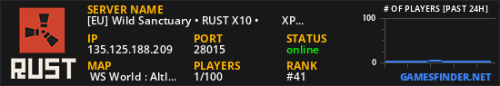 [EU] Wild Sanctuary • RUST X10 •        XP/SHOP/EVENTS