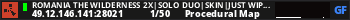 Romania The Wilderness 2x|Solo Duo|Skin|Just Wiped 17/5|Noob