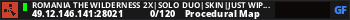 Romania The Wilderness 2x|Solo Duo|Skin|Just Wiped 24/5|Noob