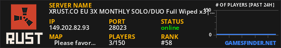 XRUST.CO EU 3X MONTHLY SOLO/DUO Full Wiped x3|Shop|Kits|Skins|T