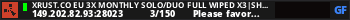 XRUST.CO EU 3X MONTHLY SOLO/DUO Full Wiped x3|Shop|Kits|Skins|T