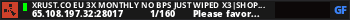 XRUST.CO EU 3X MONTHLY NO BPS Just Wiped x3|Shop|Kits|Skins