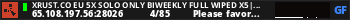 XRUST.CO EU 5X SOLO ONLY BIWEEKLY Full Wiped x5|Shop|Kits|Skins