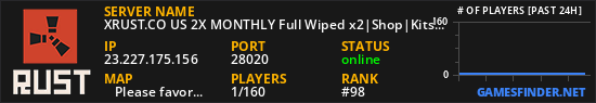 XRUST.CO US 2X MONTHLY Full Wiped x2|Shop|Kits|Skins|TP|Home|Lo