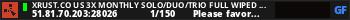 XRUST.CO US 3X MONTHLY SOLO/DUO/TRIO Full Wiped x3|Shop|Kits|Sk