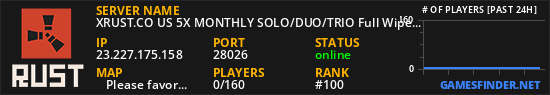 XRUST.CO US 5X MONTHLY SOLO/DUO/TRIO Full Wiped x5|Shop|Kits|Sk