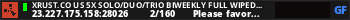 XRUST.CO US 5X SOLO/DUO/TRIO BIWEEKLY Full Wiped x5|Shop|Kits|S