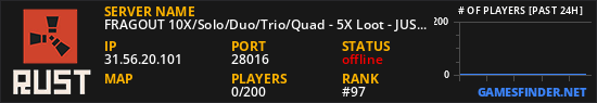 FRAGOUT 10X/Solo/Duo/Trio/Quad - 5X Loot - JUST WIPED