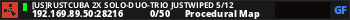 [US]RustCuba 2X Solo-Duo-Trio JustWiped 5/12