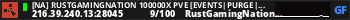 [NA] RustGamingNation 100000x PvE [Events|Purge|Zombies|SkillTr