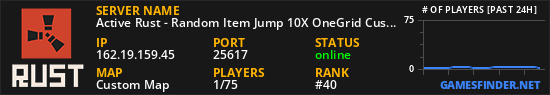Active Rust - Random Item Jump 10X OneGrid Custom Map