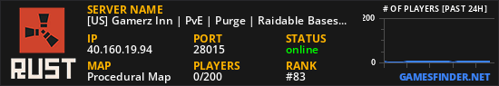 [US] Gamerz Inn | PvE | Purge | Raidable Bases |