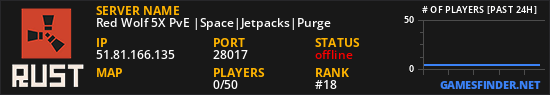 Red Wolf 5X PvE |Space|Jetpacks|Purge